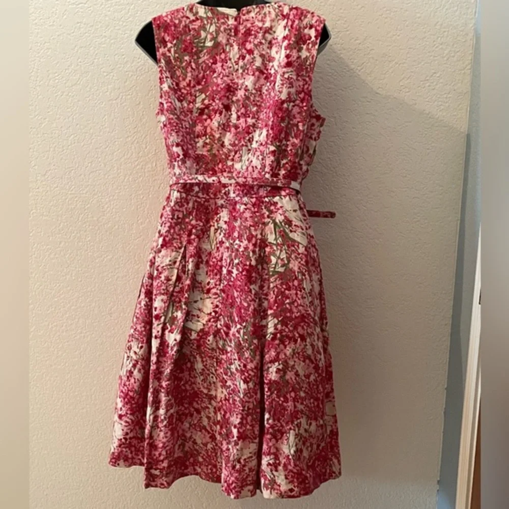 Talbot’s pink linen floral‎ dress NWOT - Picture 2 of 5